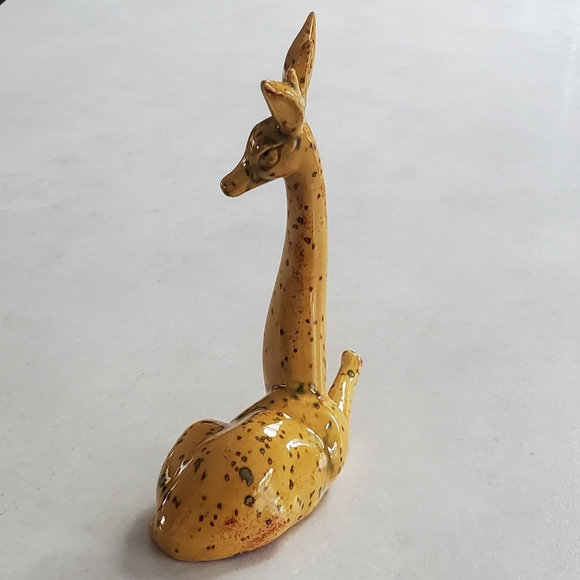 MCM Roselane California Pottery Ceramic Giraffe or Deer Figurine 1960s Vintage - Picture 4 of 8
